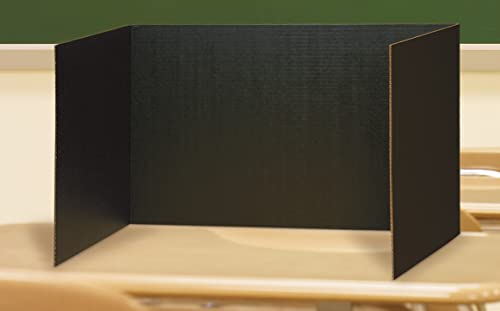 Pacon Privacy Board 48 x 16 in, 4-Pack, Black – Study Carrel Privacy Panels