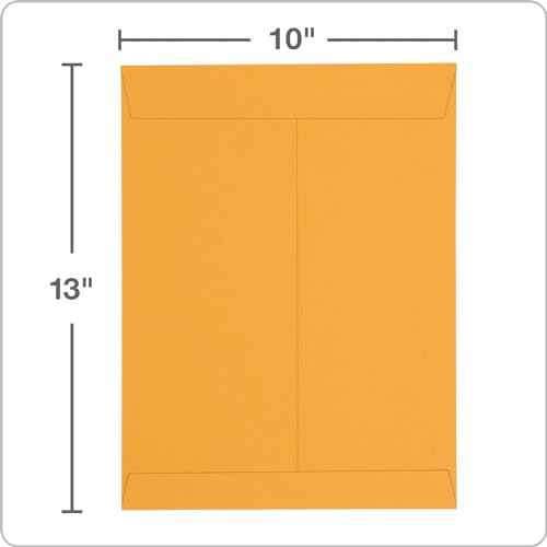 Columbian 10 x 13 Catalog Envelopes with Self Seal Closure, 28 lb Brown Kraft, for Mailing Flat Letter Size Documents or Photos, 100 Per Box (COLO335)