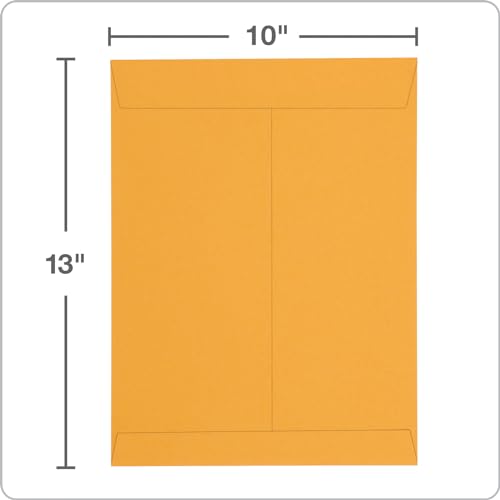Columbian 10x13 Self Seal Catalog Envelopes Brown Kraft 28 lb 100 Pack