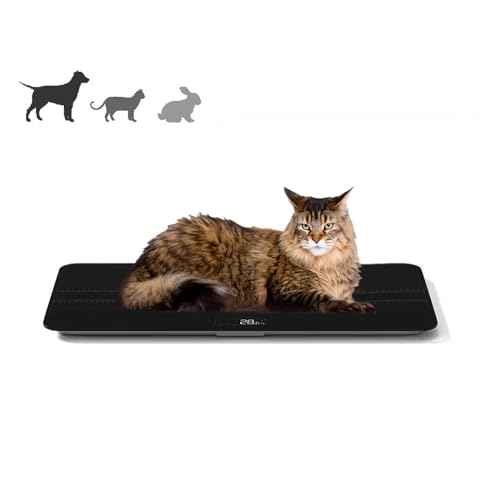 SIKE Medium-Small Veterinary Scale, Dog Scale (¡¾10g) Accuracy, Max 220lbs, Digital Pet Scales and USB Recharging Cord Included, 27 x 13 inch Tempered Glass Platform with Anti Slip Sticker