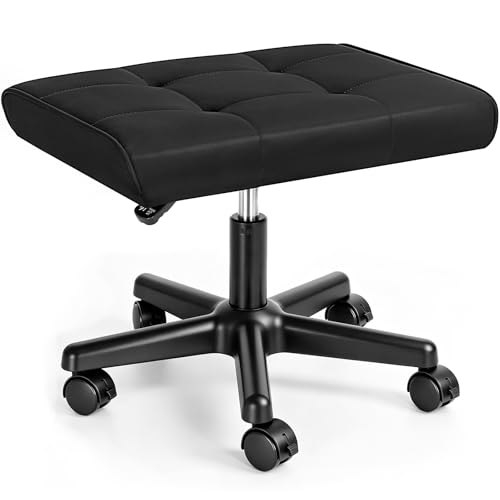IBVIVIC Adjustable Footrest Under Desk Ottoman 19.3'' L x 15'' W, Black