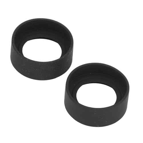 2PCS Eyepiece Eyeshields, Binocular Eye Cups Replacement, Eyepiece Protector, 44mm Diameter Rubber Flat Angle Eyepiece Guard Stereo Microscope Accessory for 40?42mm Interface