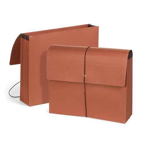 Blue Summit Accordion File Wallet with Flap and Cord Closure, Letter Size, 5.25¡± Expansion ? 10 Pack
