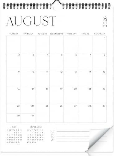 2026-2027 Wall Calendar - Full Year Planning & Office Organizer, Black & White