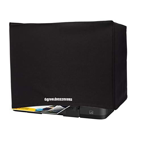 DigitalDeckCovers Printer Dust Cover Compatible with Epson Workforce WF-2650 / WF-2660 / WF-2750 / WF-2760 / WF-2860 Printer Protector [Antistatic, Water Resistant, Heavy Duty Fabric, Black]