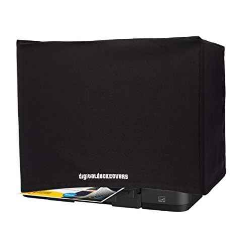 DigitalDeckCovers Printer Dust Cover Compatible with Epson Workforce ET-3750 / ET-4750 / ET-4760 /Expression ET-2750 & ET-2760 /EcoTank ET-3760 / ET-4760 / ET-4850 [Antistatic, Water Resistant, Black]