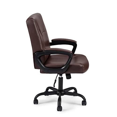 Poundex Lux Office Chair, Brown