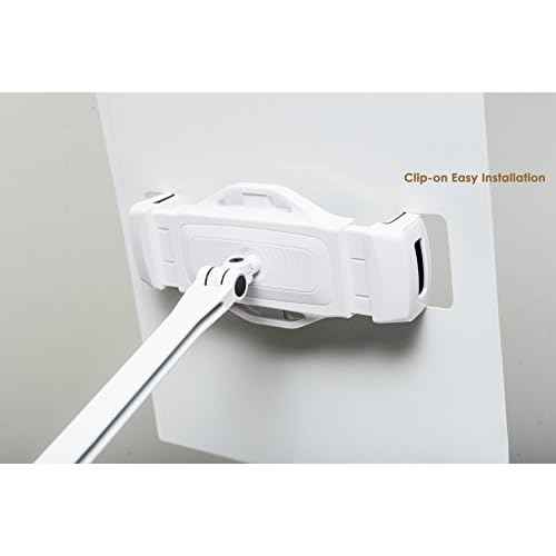 Document Copy Holder and Tablet/Cellphone Holder 2-in-1 (Black), Full Motion, Pull to Adjust Height, Angle and Direction