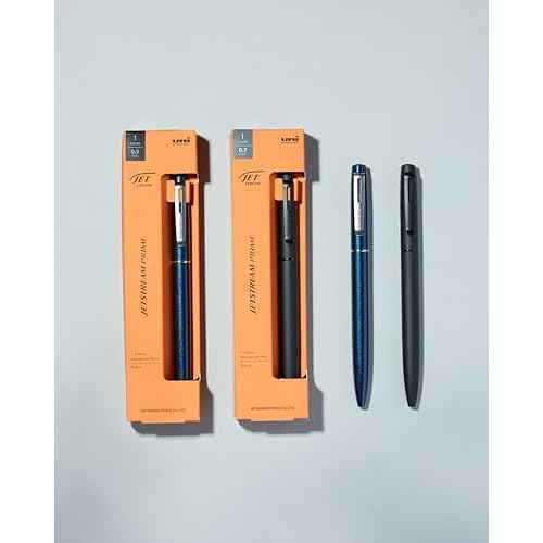 Uni Jetstream Prime Twist-Action Single Ballpoint Pen, 0.7mm Medium Point, Oil-Based Black Ink, Metal Body, Black (SXK350007.24)