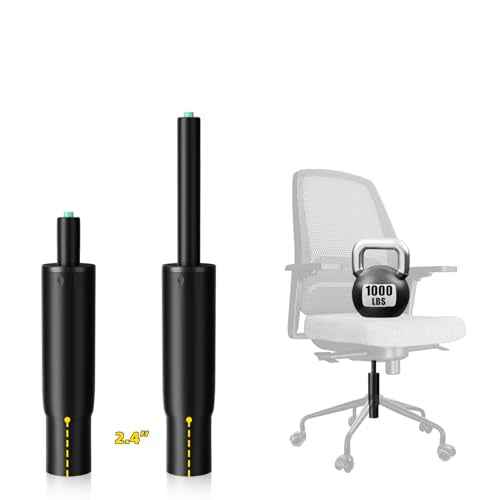 7 Inches to 11 Inches Short Office Chair Cylinder Replacement, 4" Stroke, Heavy Duty 1000 lbs, Lower the Seat Height by 2", Fit for Office Chair High Base Short Person, Class 4 (Sinking 2.4")