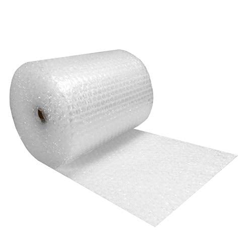 uBoxes Bubble Cushioning Wrap - 24-Inch Wide x 100 Feet Medium Bubbles, Clear (BUBBMED24100) - Packing & Shipping Material