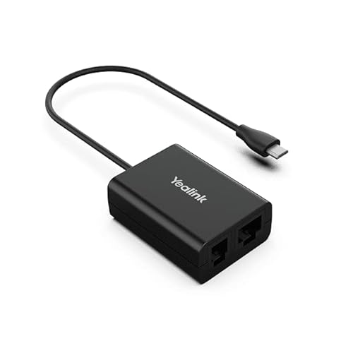Yealink EHS60 Headset Adapter,Compatible with Cisco/Avaya/Poly/Grandstream Desk Phone,Connect to WH62 WH63 Wireless DECT Headset