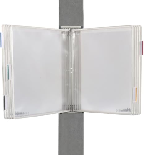 Tarifold Wall Mount Reference System White 10 Pockets Expandable Office Organizer