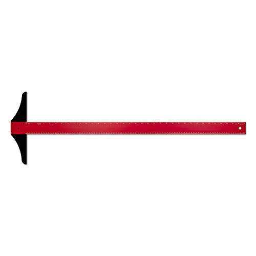 Alumicolor 2174-4 36-inch Professional Aluminum T-Square for Art Framing & Drafting, Red