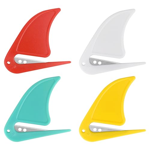 ZUFECY 4pc Letter Opener, Paper Cutter with Blade, Knives Box Cutter Suitable for Envelope, Mail Opener
