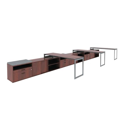 Alera ALE Open Office Low Storage Cab Cred, 29 1/2w x 19 1/8d x 22 7/8h, Espresso
