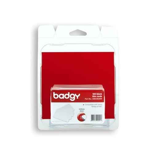 Badgy - 100 PVC Thin Cards - Badgy100 and Badgy200 Compatible