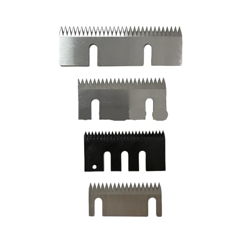 CUBATR 65x30x1.5mm Serrated Carton Sealer Blades for Semi-Auto Packaging Machines, Pack of 10