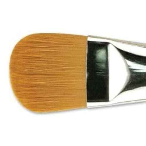 Creative Mark Art Supplies Large Mural Synthetic Golden Taklon Paint Brush - Filbert #50 - Artist Supplies for Acrylics, Watercolors, and Oils - Durable, Resilient, Seamless Ferrules