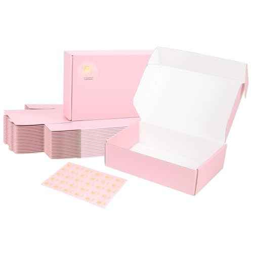 7x5x2 Pink Shipping Boxes Small, 45 Pack Corrugated Cardboard Mailer Boxes for Packaging Small Business Mailing Gift