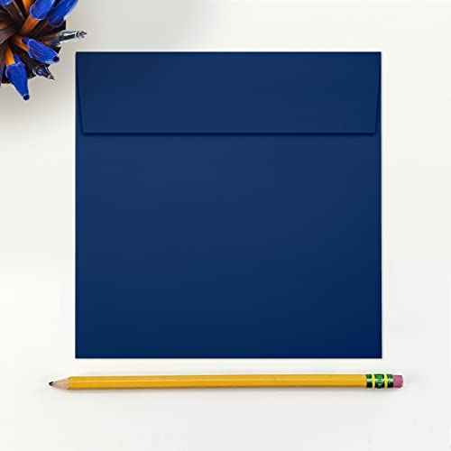 LUXPaper Square Invitation Envelopes | Peel & Press | 6" x 6" | Navy Blue | 80lb. Text | 250 Qty