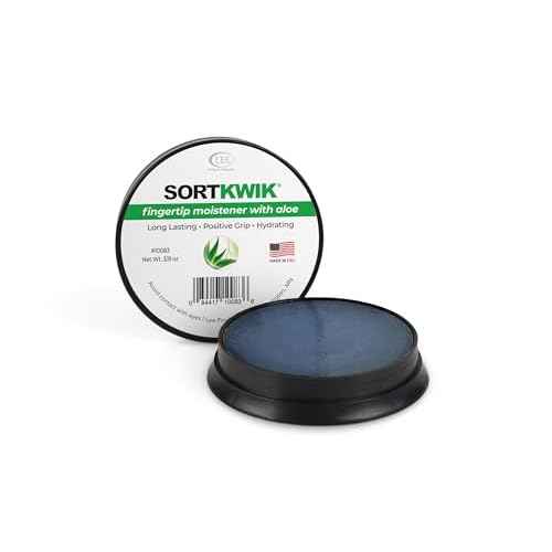 LEE 10083 Sortkwik Fingertip Moistener with Aloe ? Non-Toxic, Odorless Grip Enhancer for Paper Sorting and Money Counting ? 3/8 oz, Clear (Pack of 3)