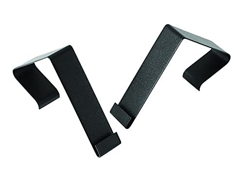 1 Pack Quartet Cubicle Partition Hangers for 1.5-2.5 Inch Walls, Black