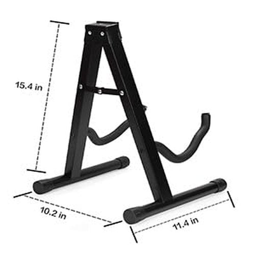 FETLLESN Adjustable Cello Stand,A-Frame Folding Cello Support Stand Compatible for Violin 1/8-4/4 Cellos Guitars Electric Bass Electric Guitar Stand Acoustic, Black
