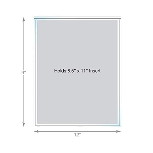 EnvyPak Full Page Pocket/Holder, Peel and Stick Adhesive, Top Loading, Clear, Holds 8.5¡± x 11¡± Sheet - Pack of 50