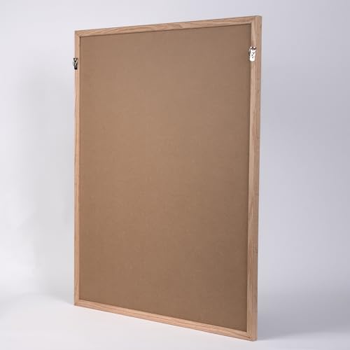 Winsharp Oak Frame Large Felt Letter Board 24x30 Inch with White Letters for Business & Decor - Changeable Signage