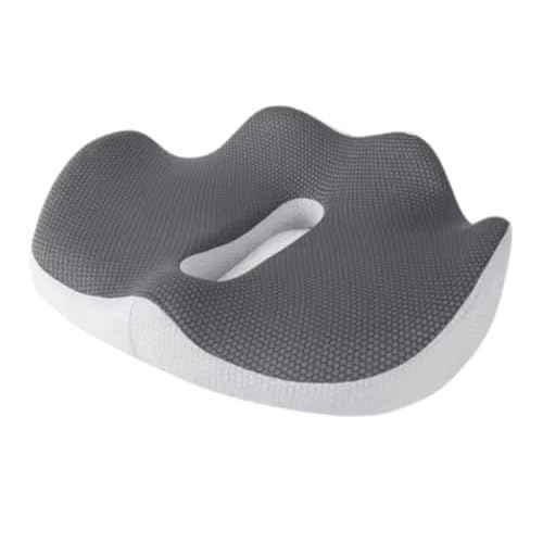 Ergonomic Seat Cushion for Office Chair - Memory Foam Coccyx Cushion for Tailbone, Sciatica & Back Pain Relief - Breathable Washable Cover, Non-Slip Base for Home, Office, Car, and Travel