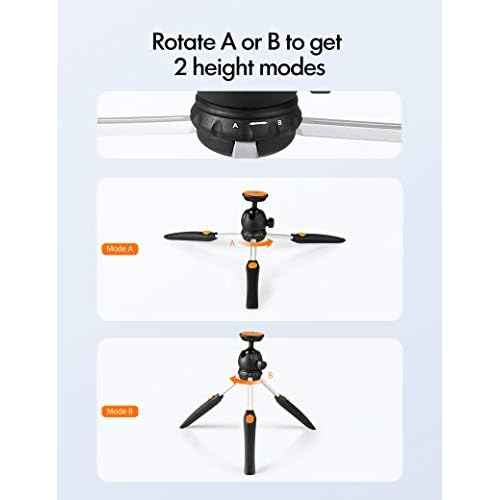 Projector, AKIYO Mini Portable Projector Tripod, 360¡Æ Arbitrary Rotation with 2 Height Modes, Multi-Function, Support Most of The Projectors Or Cameras Within 4.4lbs