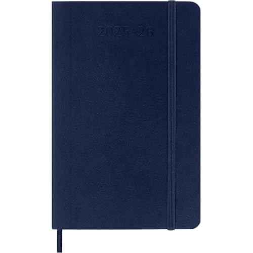 Moleskine Classic 18 Month 2025-2026 Weekly Planner, Soft Cover, Pocket (3.5" x 5.5"), Sapphire Blue, 208 pages