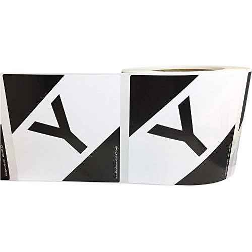 Limited Quantity Y D.O.T. Labels 4 x 4 Inch 500 Total Adhesive Stickers On A Roll