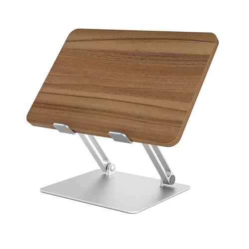 AVARO Adjustable Laptop Stand ? Ergonomic Laptop Stand with Customizable Height & Angle, Robust Design Laptop Riser for Desk, Portable, Foldable & Durable Computer Stand for Home or Office Use