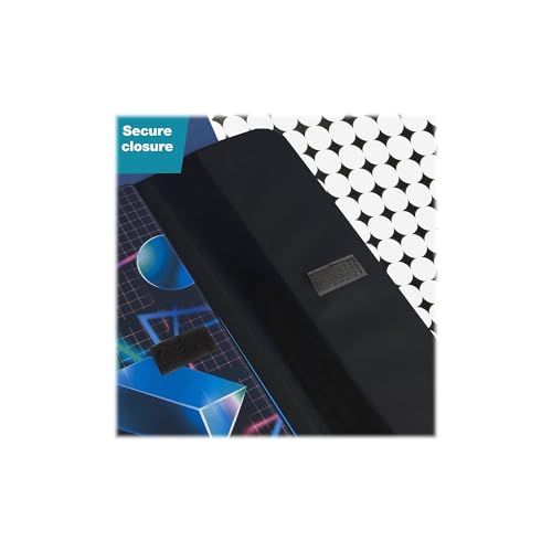 Mead Shapes 1-Inch Trapper Keeper Binder with Folders & Pockets, Pack of 1
