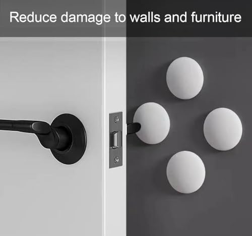 Door Stoppers Wall Potector for Door Knob Silicone Door 2" 6PCS