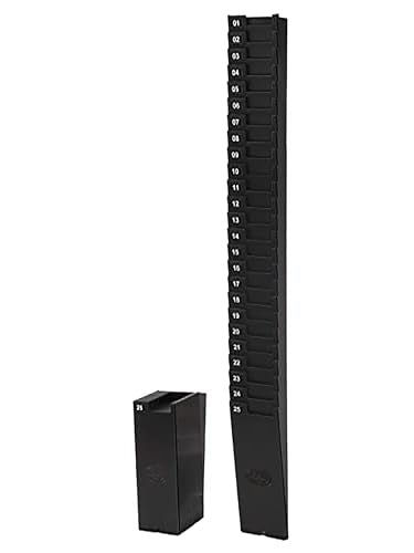 Lathem Expanding Wall Time Card Rack for 9-Inch Cards with 25 Pockets - Model 25-9EX