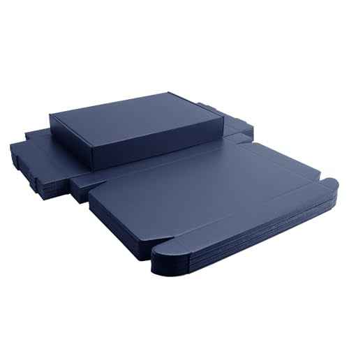 Dark Blue Shipping Packaging Boxs KAXILU 20pcs Shipping Boxs L13xW9xH2 inch Suitable E-Commerce Packaging