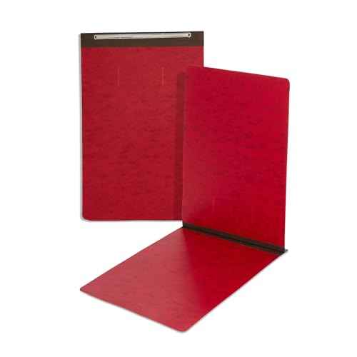 Blue Summit 10 Pressboard Report Covers with Fasteners, 11x17 Folder for Blueprints, 11x17 Portfolio Binder, 3¡± Capacity, Red, 10 Pack