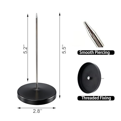 BlingKingdom Paper Receipt Spike Holder - Sturdy Restaurant Ticket Organizer