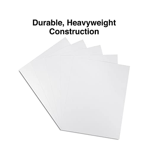 Staples Poster Board 22x28 Inch White 10 Pack for School Signs & Projects