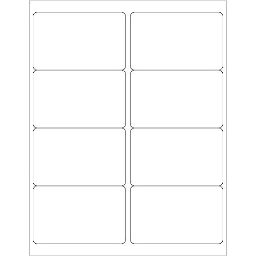 Tape Logic 4" x 2 1/2" White Shipping Address Labels, for Laser & Inkjet Printers, Permanent Adhesive, 8 1/2" x 11" Sheet, 8 Labels Per Sheet, 100 Sheets