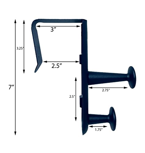 Tetra-Teknica Cubicle Wall Garment Hanger 2-Pack for Office Partitions