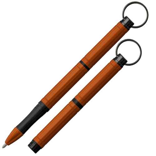 FISHER Space Pen Backpacker Space Pen, Orange, Ballpoint, Black Ink, Gift Box, Made in the USA