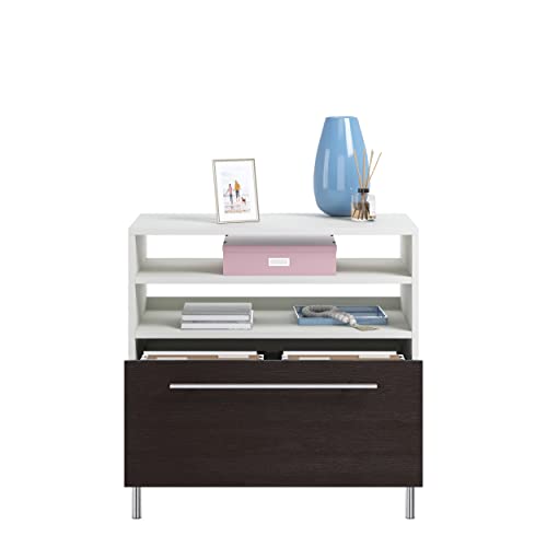 Sauder Vista Key Lateral File Ped, Pearl White Finish