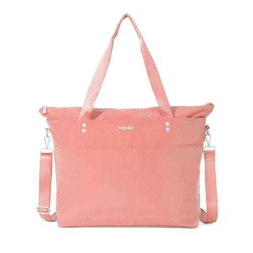 Baggallini Carryall Laptop Tote-Medium 12x19 Inch Travel Crossbody Shoulder Bag