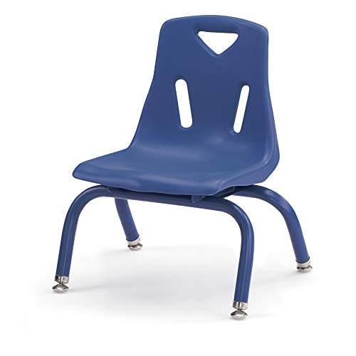 Jonti-Craft Berries 8118JC1003 Stacking Chair with Powder-Coated Legs, 8" Height, Blue