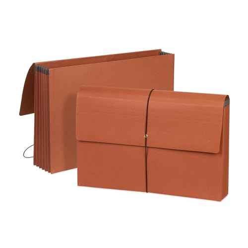 Blue Summit Accordion File Wallet with Flap and Cord Closure, Legal Size, 5.25¡± Expansion ? 10 Pack