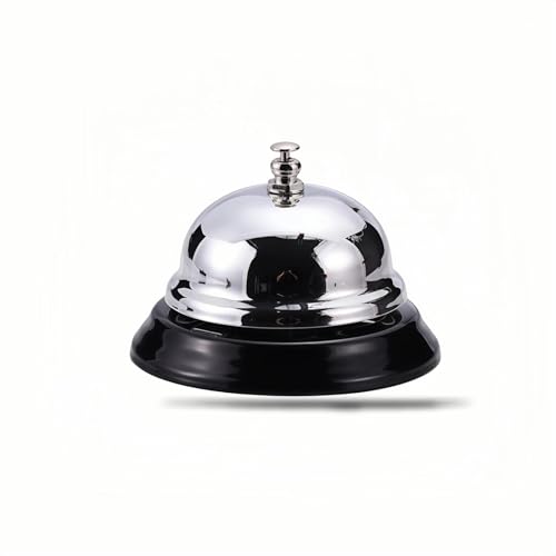 Stainless Steel Call Bell for Reception Hotel Restaurant Pet Training 3.35in